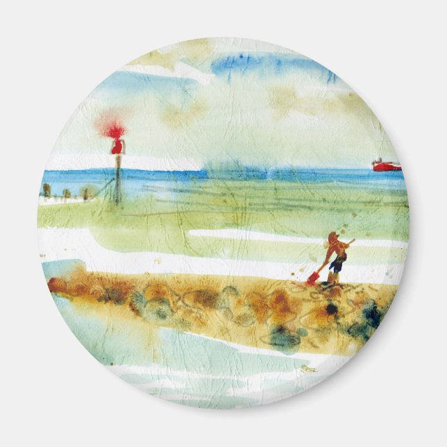 Íman Red Boat em Mundesley, Norfolk (Frente)