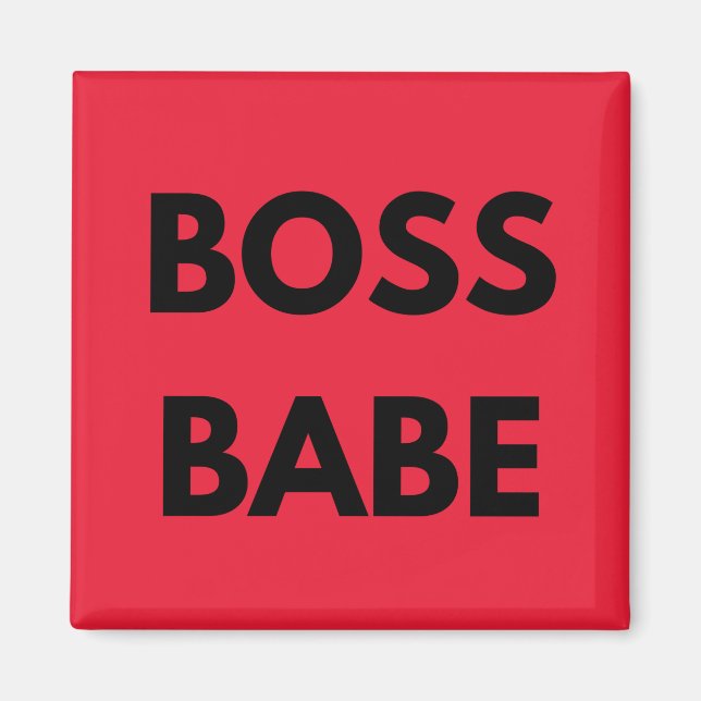 Íman Red Boss Babe (Frente)