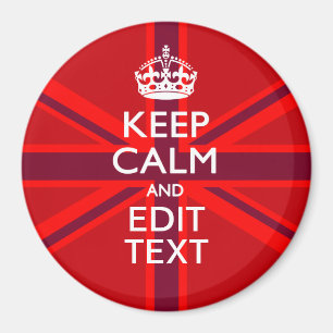 Íman Red Burgundy Mantenha Calmo Sua Bandeja de Texto