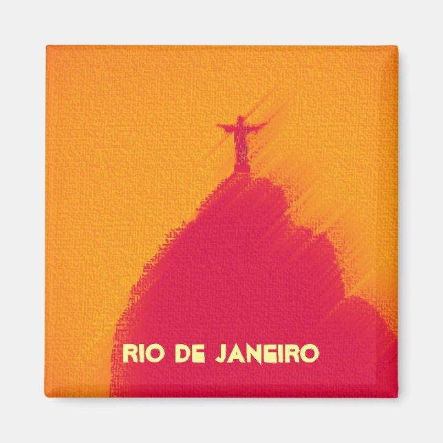 Íman Red Corcovado Rio-Brasil (Frente)