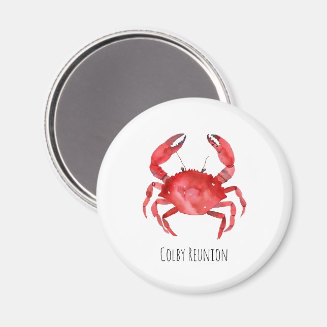 Íman Red Crab EVENT NAME Colorir Costeira Artisan (Front/Back)