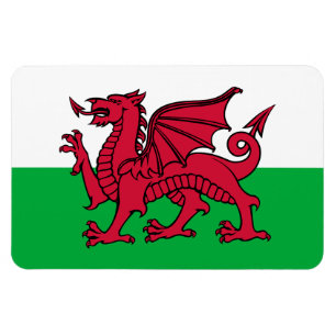 Íman Red Dragon Celtic Flag & Welsh