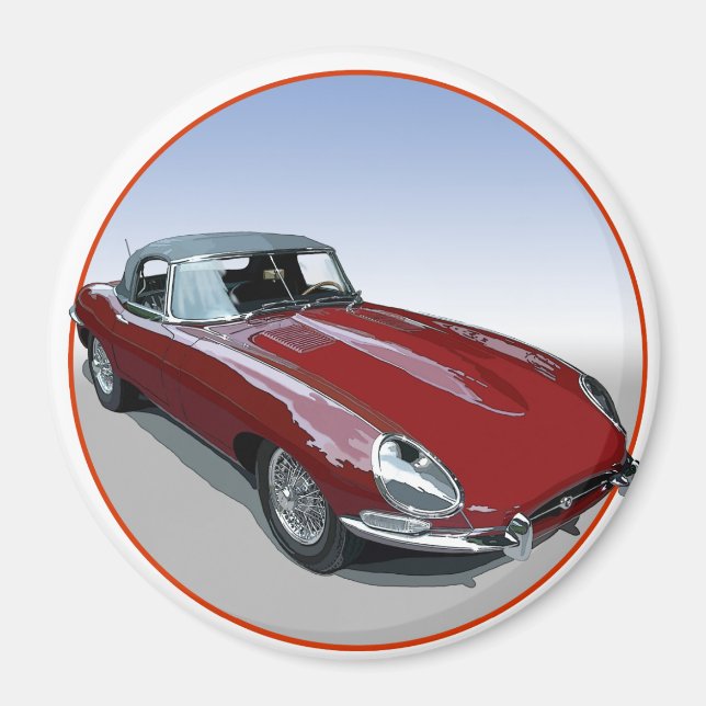 Íman Red E Type Roadster (Frente)