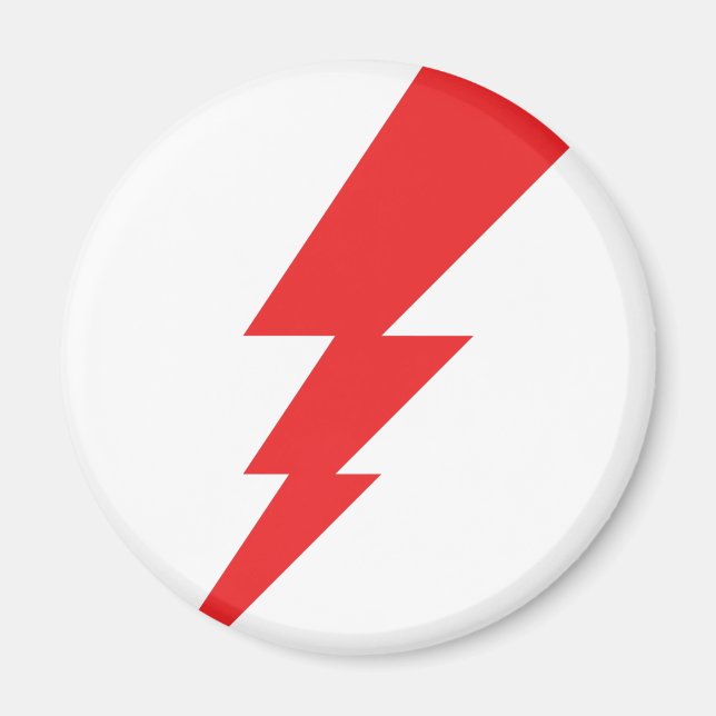 Íman Red Flash Lightning Bolt (Frente)