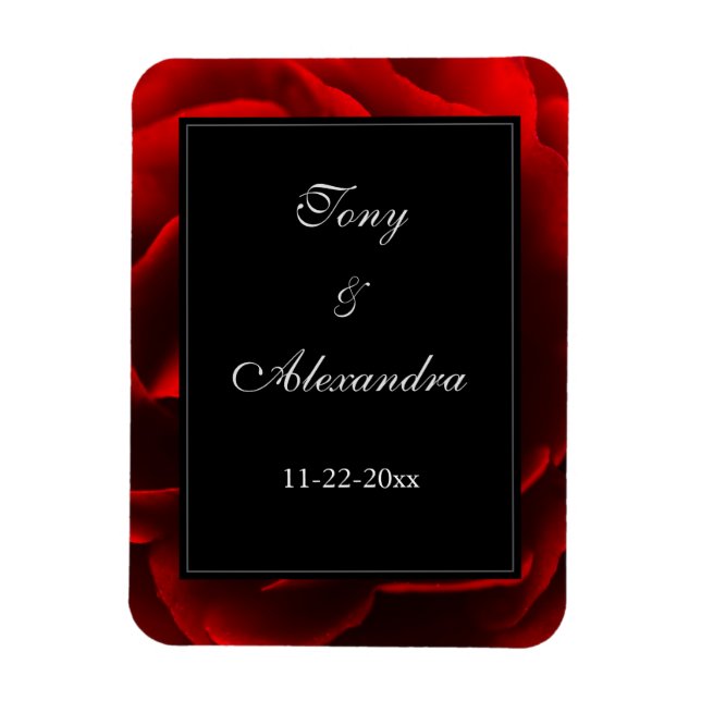 Íman Red Floral Elegant (Vertical)