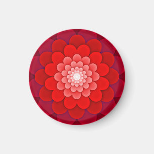 Íman Red Floral Mandala-58566
