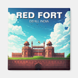Íman Red Fort Dehli India Viagem Souvenir