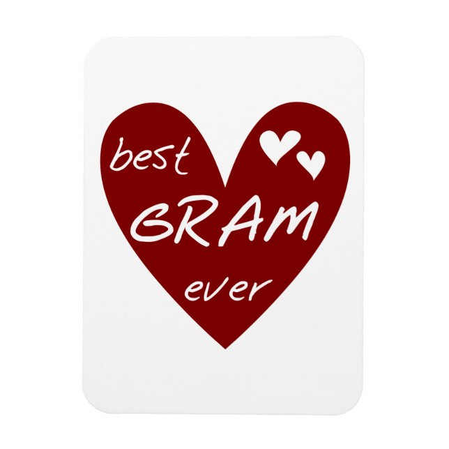 Íman Red Heart Best Gram Ever Gifts (Vertical)
