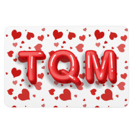 Íman Red Heart Confetti Te Quiero Mucho 3d Letters