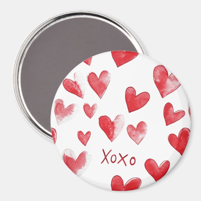 Íman Red Hearts XOXO Love (Front/Back)