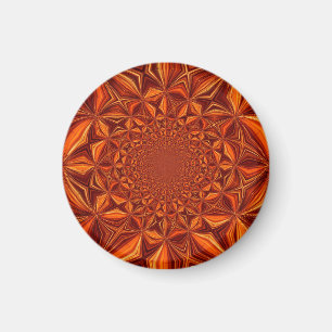 Íman Red Kaleidoscope Digital Art Pattern- 28503