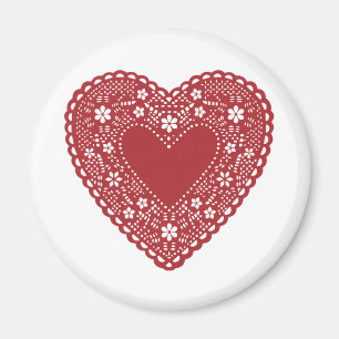 Íman Red Lace Heart