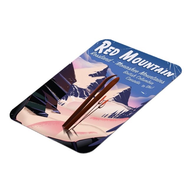 Íman Red Mountain British Columbia, Canadá, poster de e (Left Side)