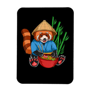 Íman Red Panda Ramen Cook Men Mulheres Crianças Ramen G