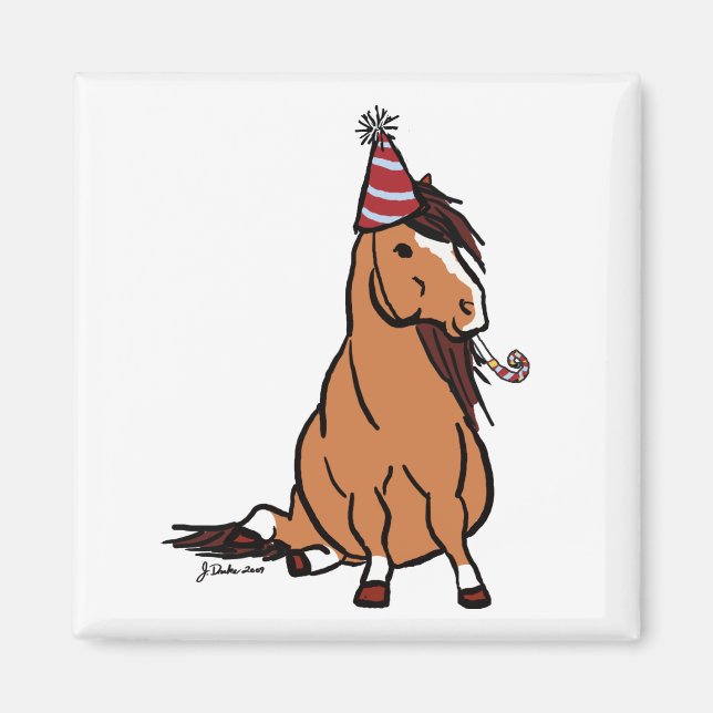 Íman Red Party Pony (Frente)