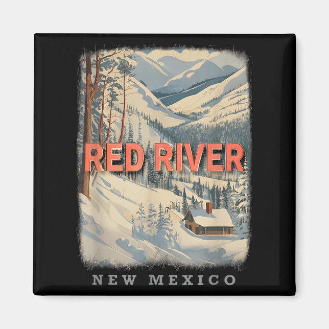 Íman Red River New Mexico Nm Skiing Extravaganza Sd778 (Frente)