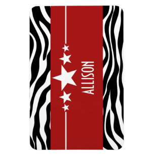 Íman Red Sassy Star Zebra Premium Magnet