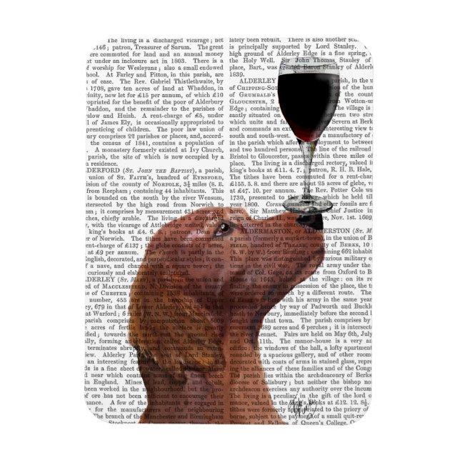 Íman Red Setter Dog Au Vin (Vertical)