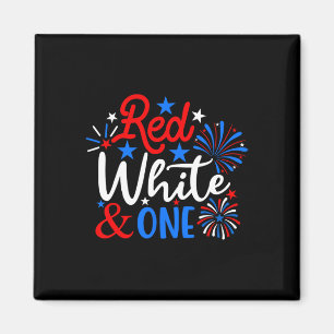 Íman Red White E Um Patriota Do primeiro aniversario De