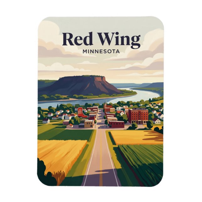 Íman Red Wing EUA (Vertical)