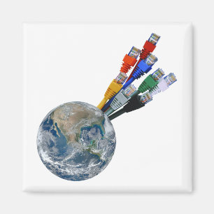 Íman Rede Ethernet conectada à Terra