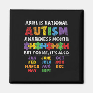 Íman Rede Nacional de Autismo Mês de Crianças Autistas