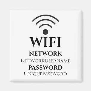 Íman Rede WiFi e senha modernas