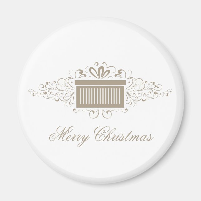 Íman Redemoinho Feriado Presente, Latão (Frente)