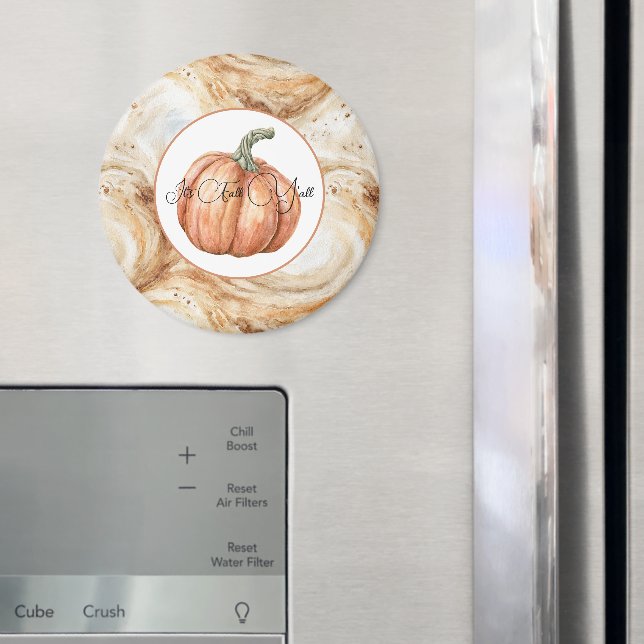 Íman Redemoinhos de Café com Abobrinha Outono Gente (In Situ (Fridge))