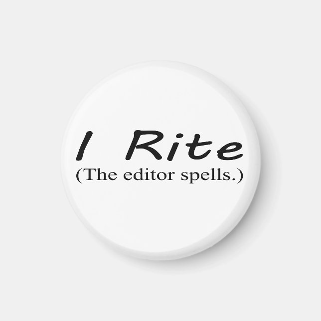 Íman redondo de 1/4 polegadas "I Rite" (Frente)