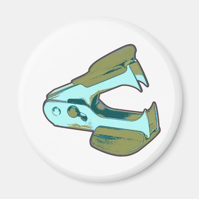 Íman redondo de 2 polegadas com puxador de fita (Frente)