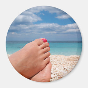 Íman redondo de férias de Verão