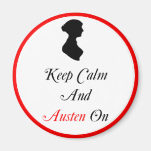 Íman Redondo mantenha a calma e o Austen no ímã