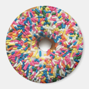 Íman redondo Rosquinha Rainbow Sprinkle de 3 pole
