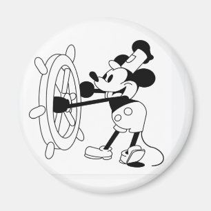 Íman redondo Steamboat Willie