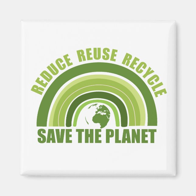 Íman Reduzir a reutilização do reciclar (Frente)