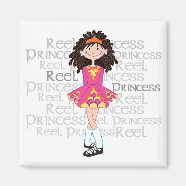 Íman Reel Brunette Magnet (Frente)