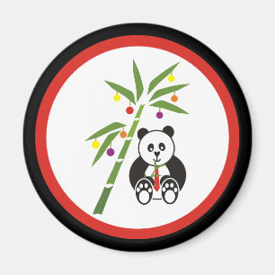 Íman Refeição do Natal da panda!