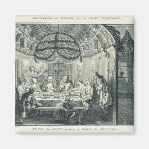 Íman Refeição judaica durante o banquete dos