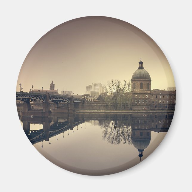 Íman "Reflets sur la Garonne - Toulouse" (Frente)