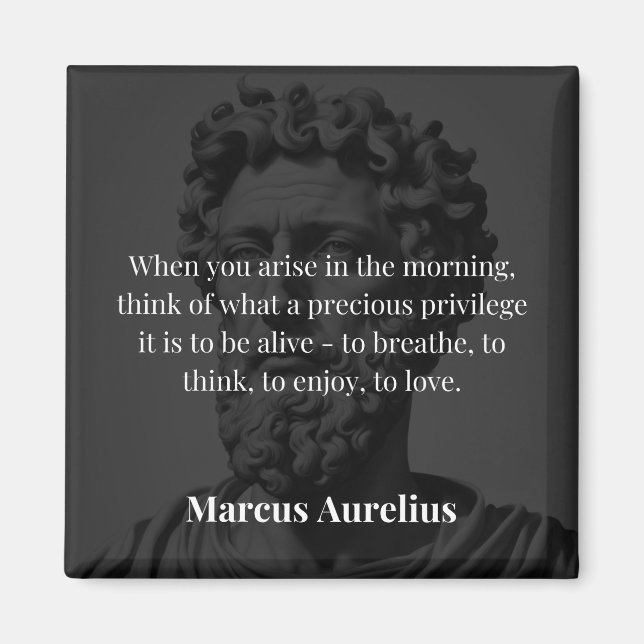 Íman Reflexão da Manhã de Marcus Aurelius: Gratidão por (Frente)