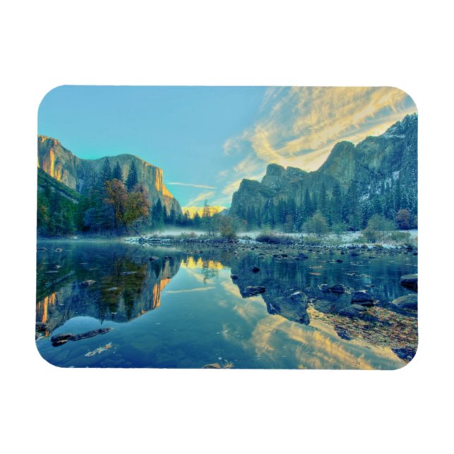 Íman Reflexão de El Capitan e Três Irmãos (Horizontal)