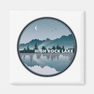 Íman Reflexão do Alto Rock Lake North Carolina