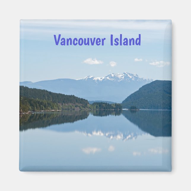 Íman Reflexão em um lago - Ilha de Vancouver, Canadá (Frente)