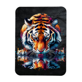 Íman Reflexo do Tigre Bebendo Água 