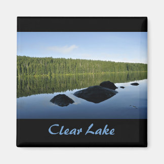 Íman Reflexões Claras do Lago