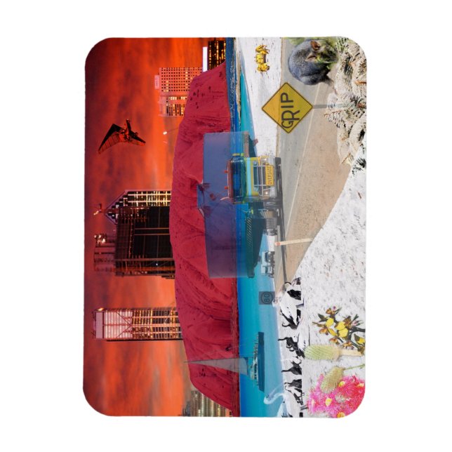 Íman REFLEXÕES DA OZ ULURU Ayers Rock (Vertical)