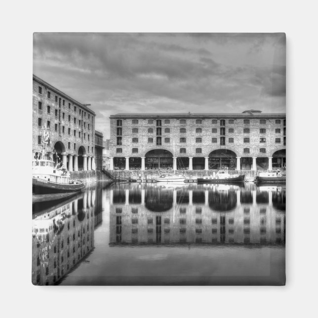 Íman Reflexões de Albert Dock Liverpool (Frente)