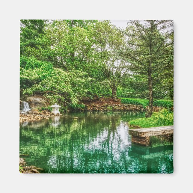 Íman Reflexões primavera Verde (Frente)