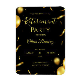 Íman Reforma Elegante Preta E Dourada